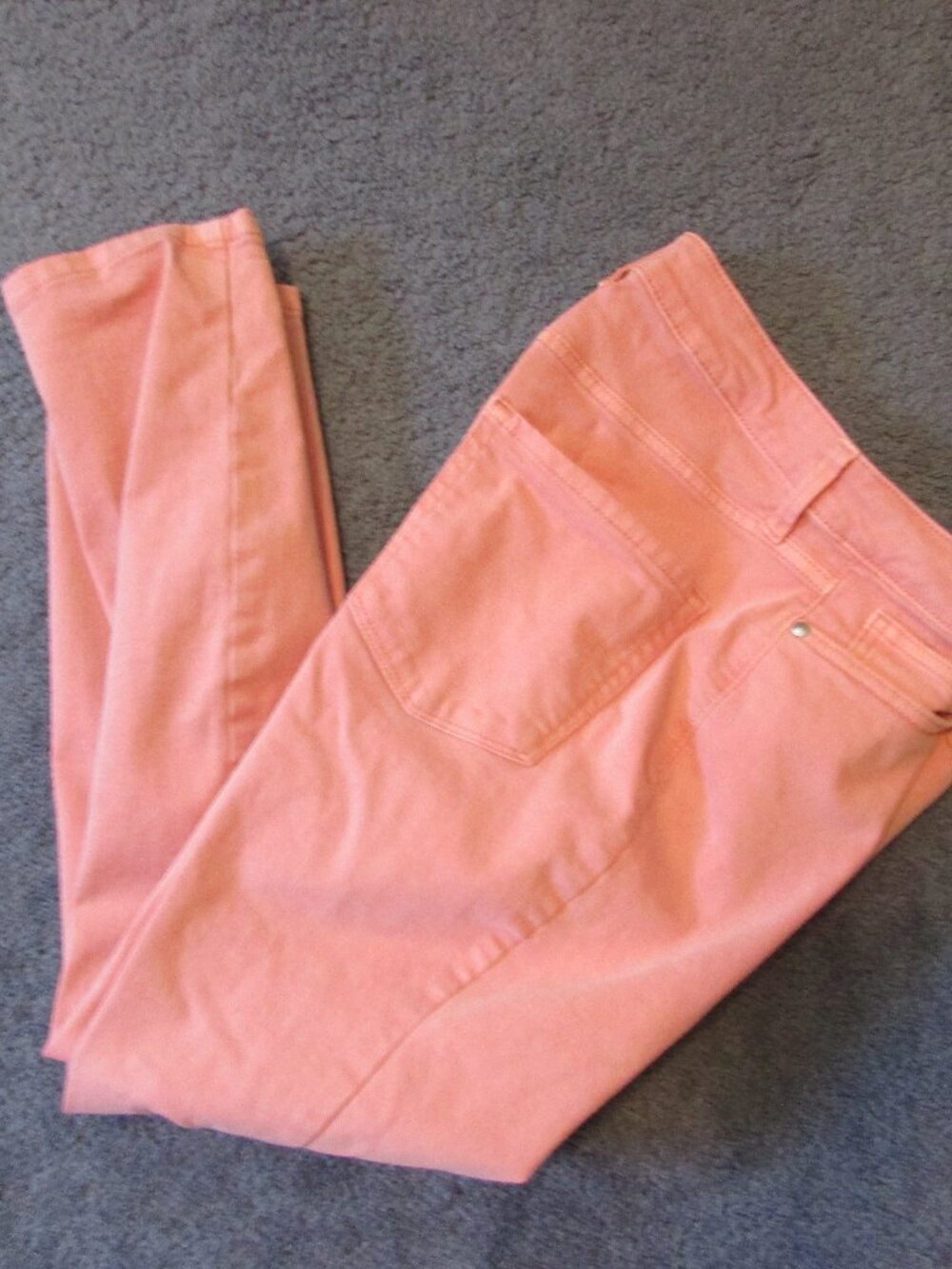 LC Lauren Conrad Pink High Rise Skinny Ankle Stretch Jeans 8 Zip Fly EUC
